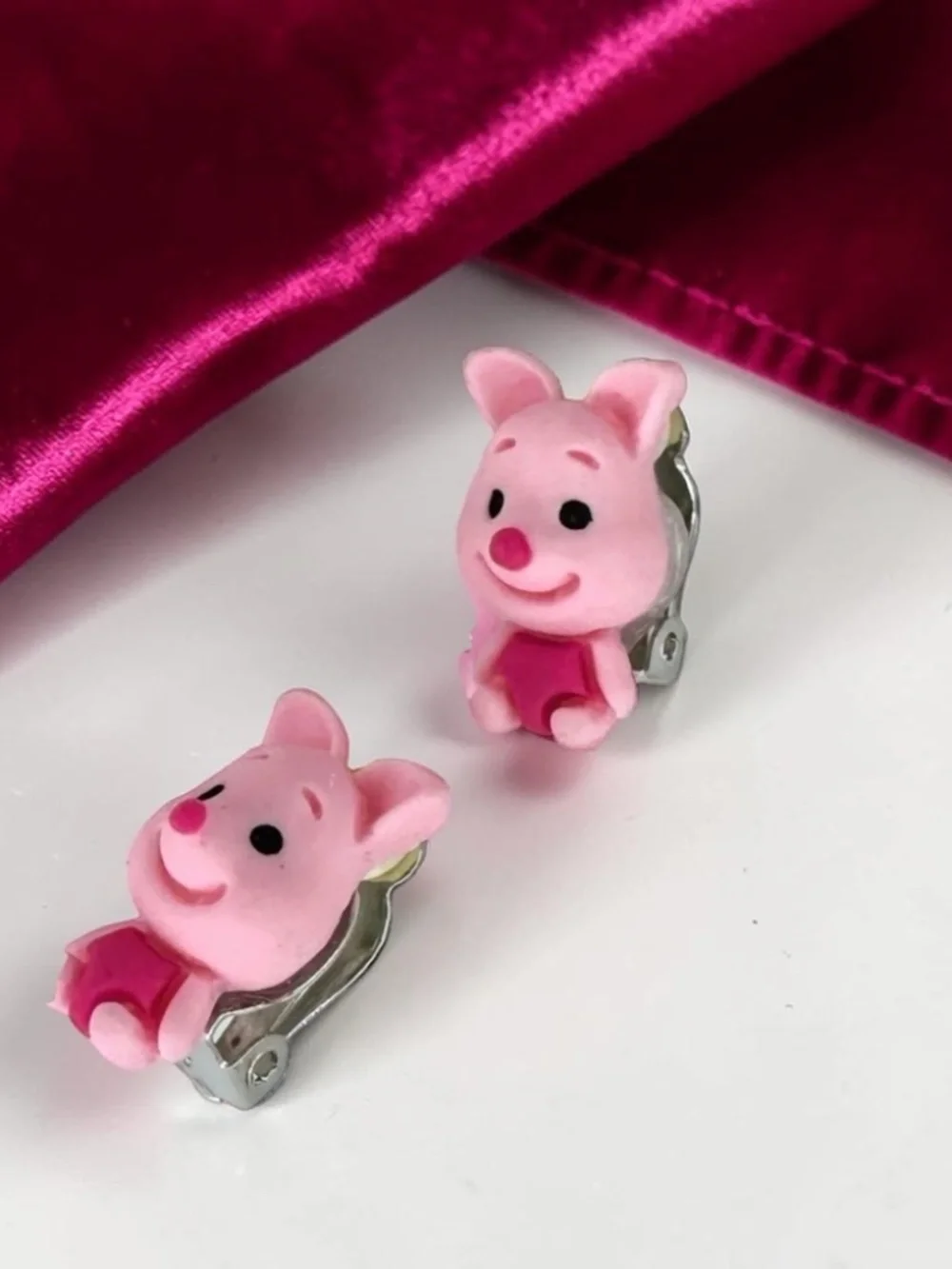 Winnie Pooh Piglet Tigger Clip-On Earring Set